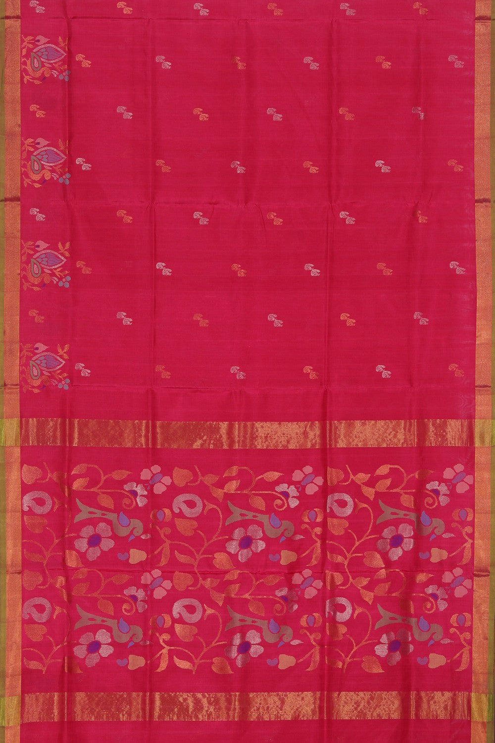 Image of Uppada Silk Pink Saree
